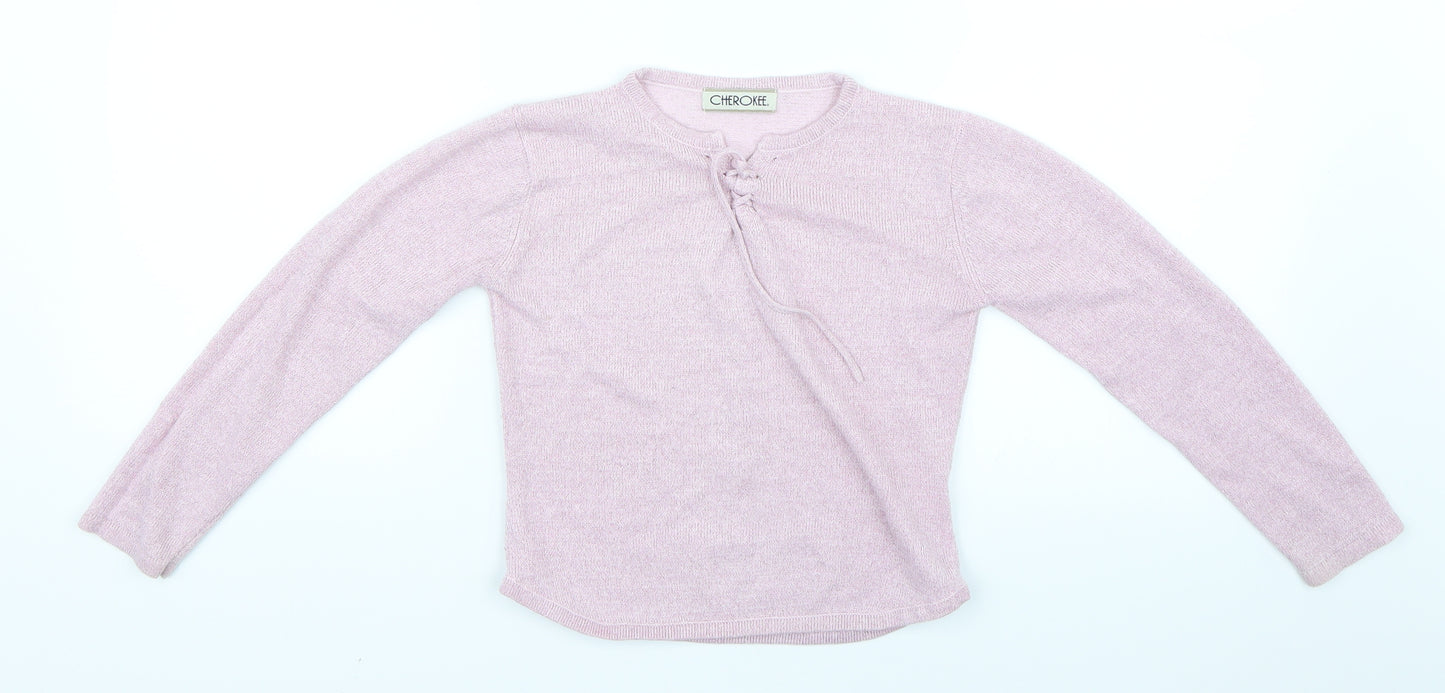 Cherokee Girls Pink   Basic Blouse Size 6-7 Years
