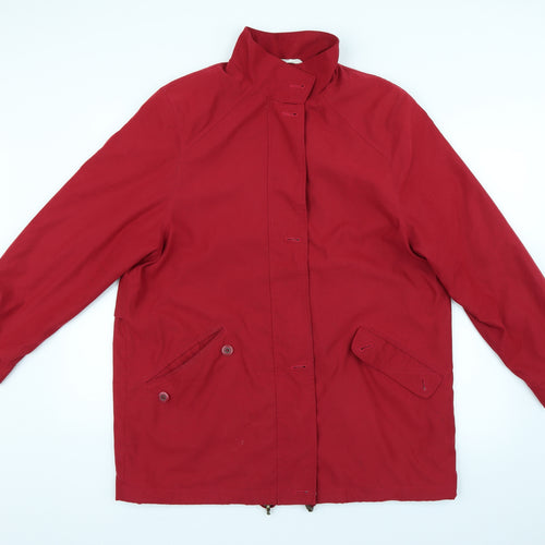 Marks and Spencer Womens Red   Overcoat Coat Size 14