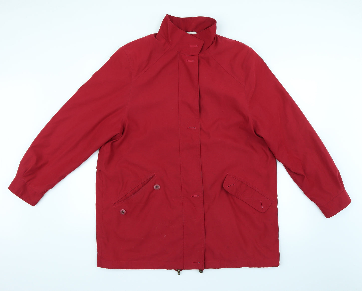 Marks and Spencer Womens Red   Overcoat Coat Size 14