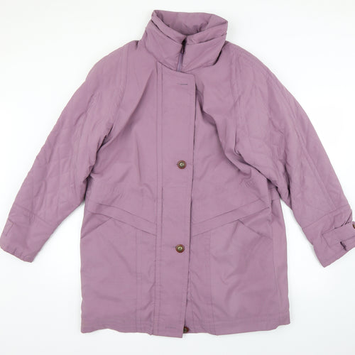 Preworn Womens Purple   Parka Coat Size 12