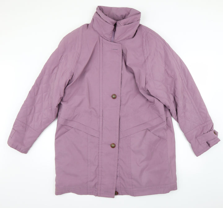 Preworn Womens Purple   Parka Coat Size 12
