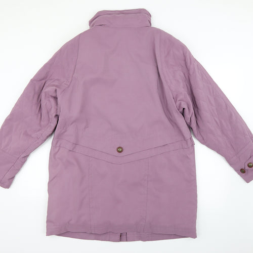 Preworn Womens Purple   Parka Coat Size 12
