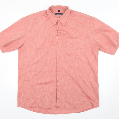 Jupiter Mens Red    Button-Up Size L