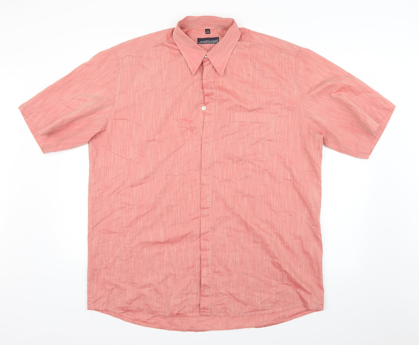 Jupiter Mens Red    Button-Up Size L