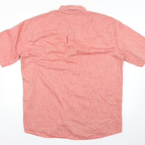 Jupiter Mens Red    Button-Up Size L