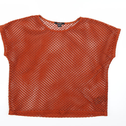 ESMARA Womens Orange   Basic Blouse Size M
