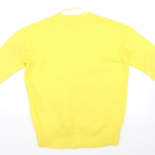 Primark Womens Yellow   Pullover Jumper Size XS