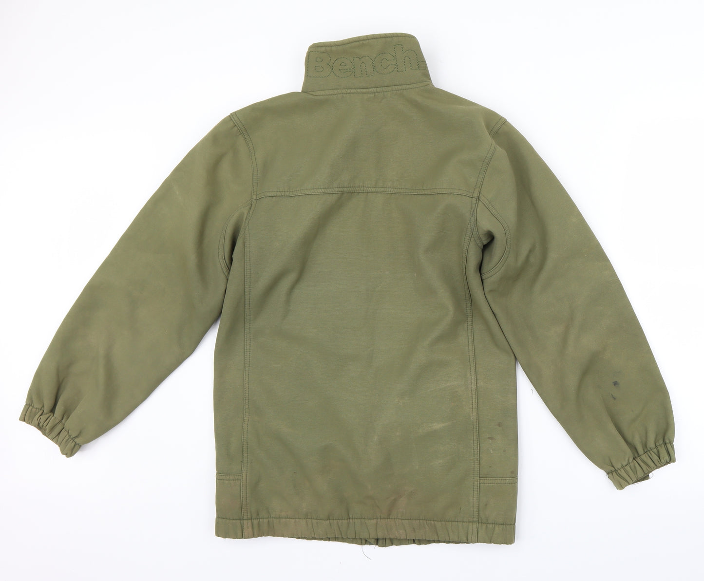 Bench Boys Green   Overcoat Coat Size 13-14 Years