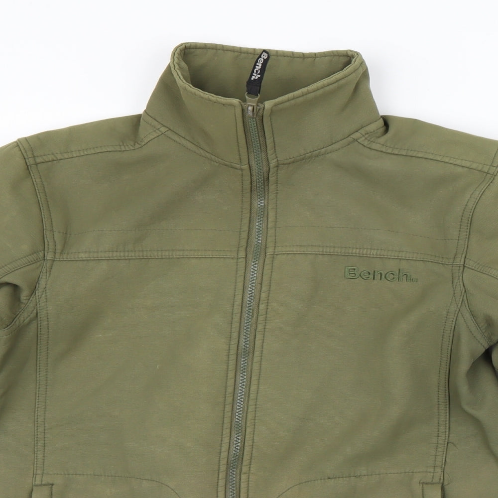 Bench Boys Green   Overcoat Coat Size 13-14 Years