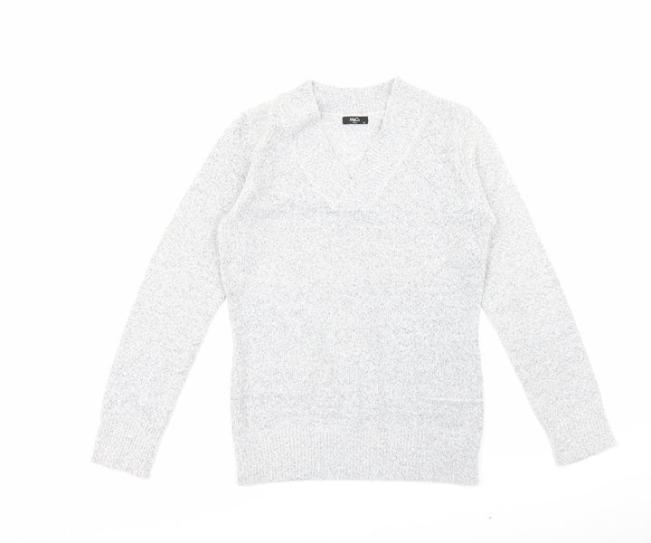 M&Co Womens Grey Pullover Jumper Size S