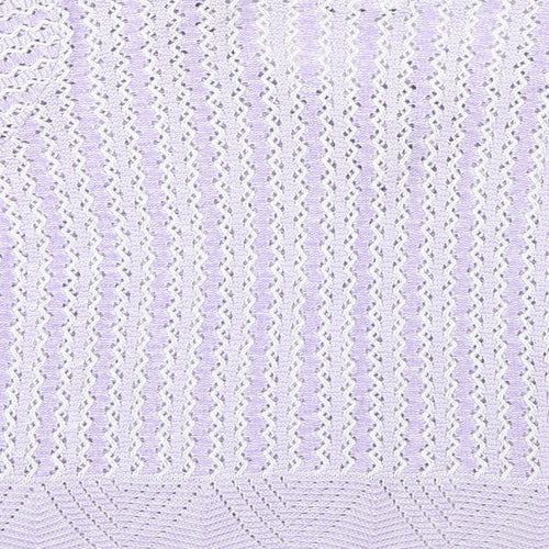 prauna Womens Purple Striped  Pullover Jumper Size S