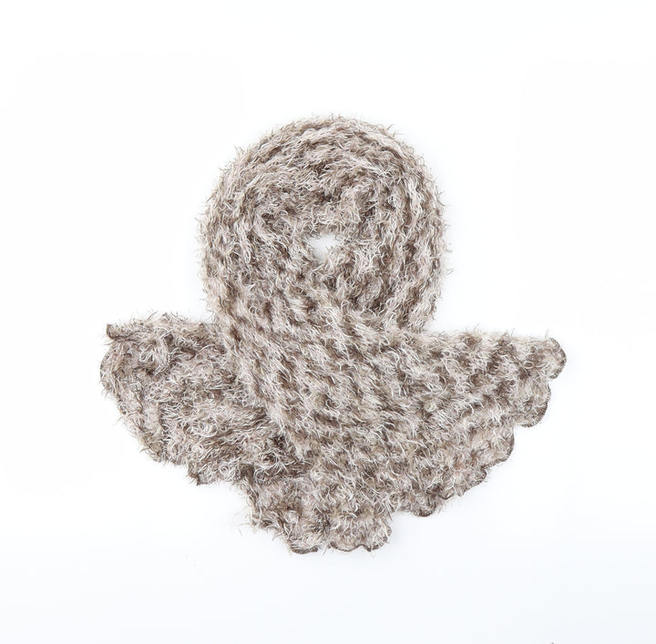 Atmosphere  Brown  Knit  Scarf