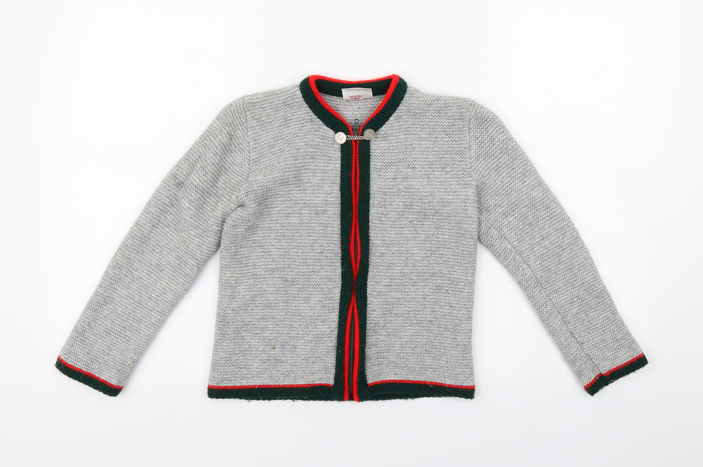 isar crachten Girls Grey   Full Zip Jumper Size 3 Years