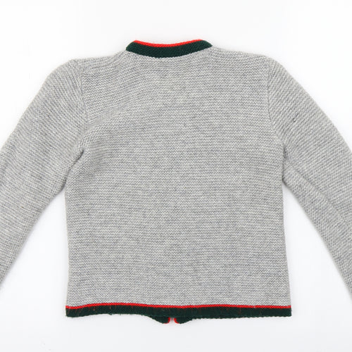 isar crachten Girls Grey   Full Zip Jumper Size 3 Years