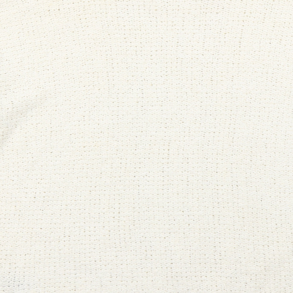 Marks and Spencer Womens White   Pullover Jumper Size M