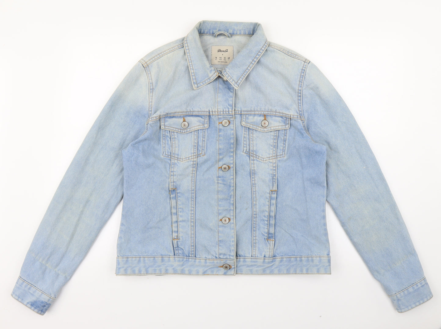 Denim & Co. Womens Blue   Jacket  Size 16