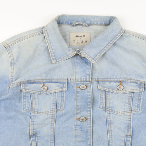 Denim & Co. Womens Blue   Jacket  Size 16