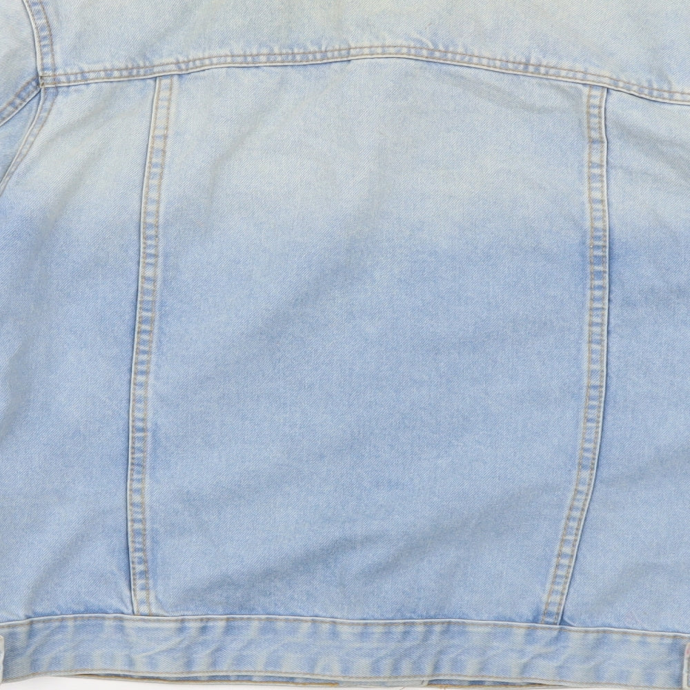 Denim & Co. Womens Blue   Jacket  Size 16