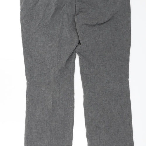 M&S Womens Grey   Dress Pants Trousers Size 14 L26 in