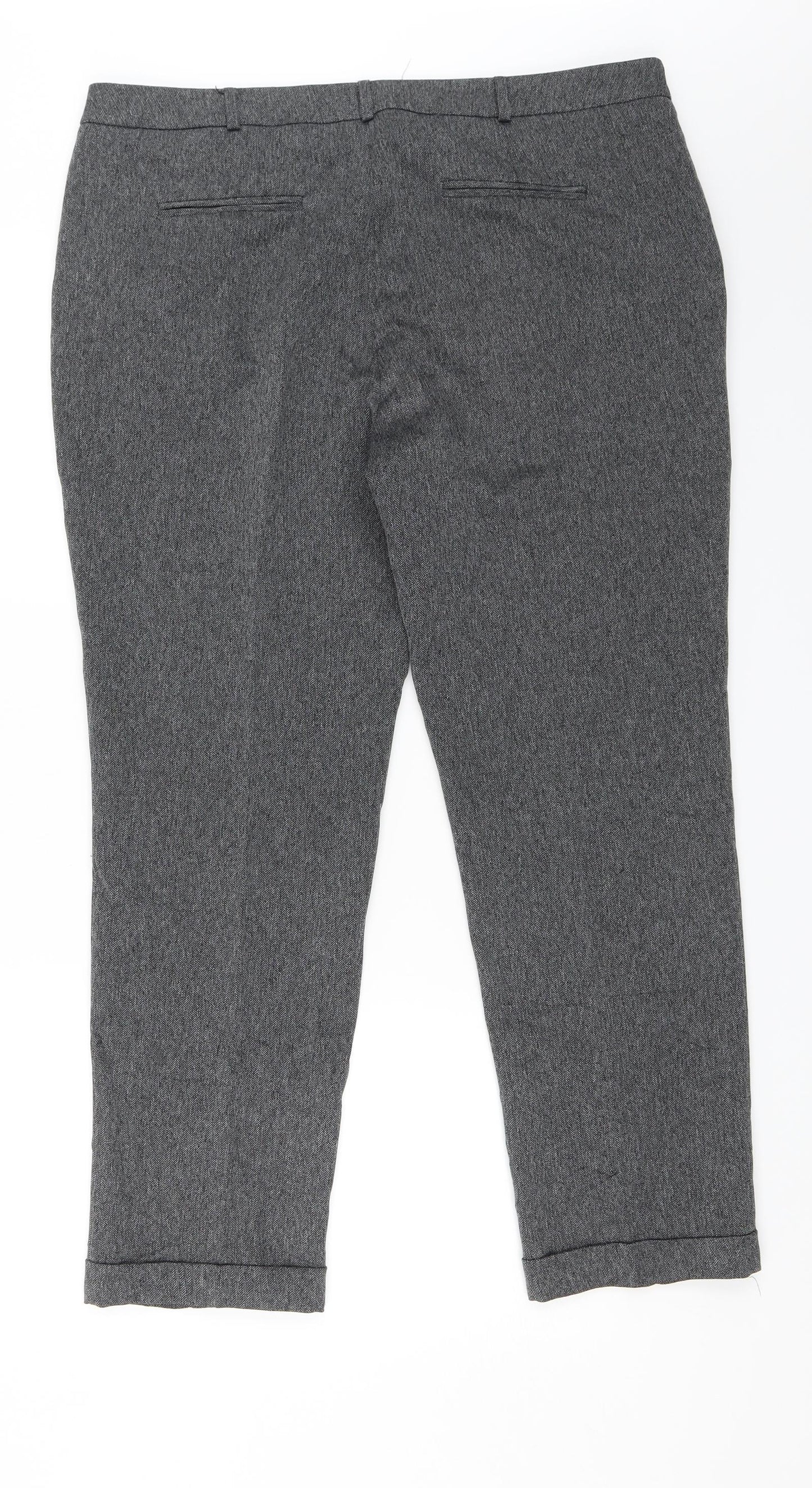 Dorothy Perkins Womens Grey   Dress Pants Trousers Size 16 L26 in