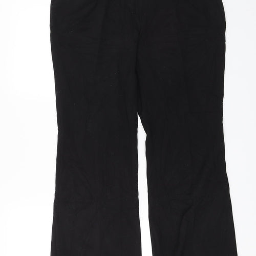 M&Co Womens Black   Dress Pants Trousers Size 14 L27 in