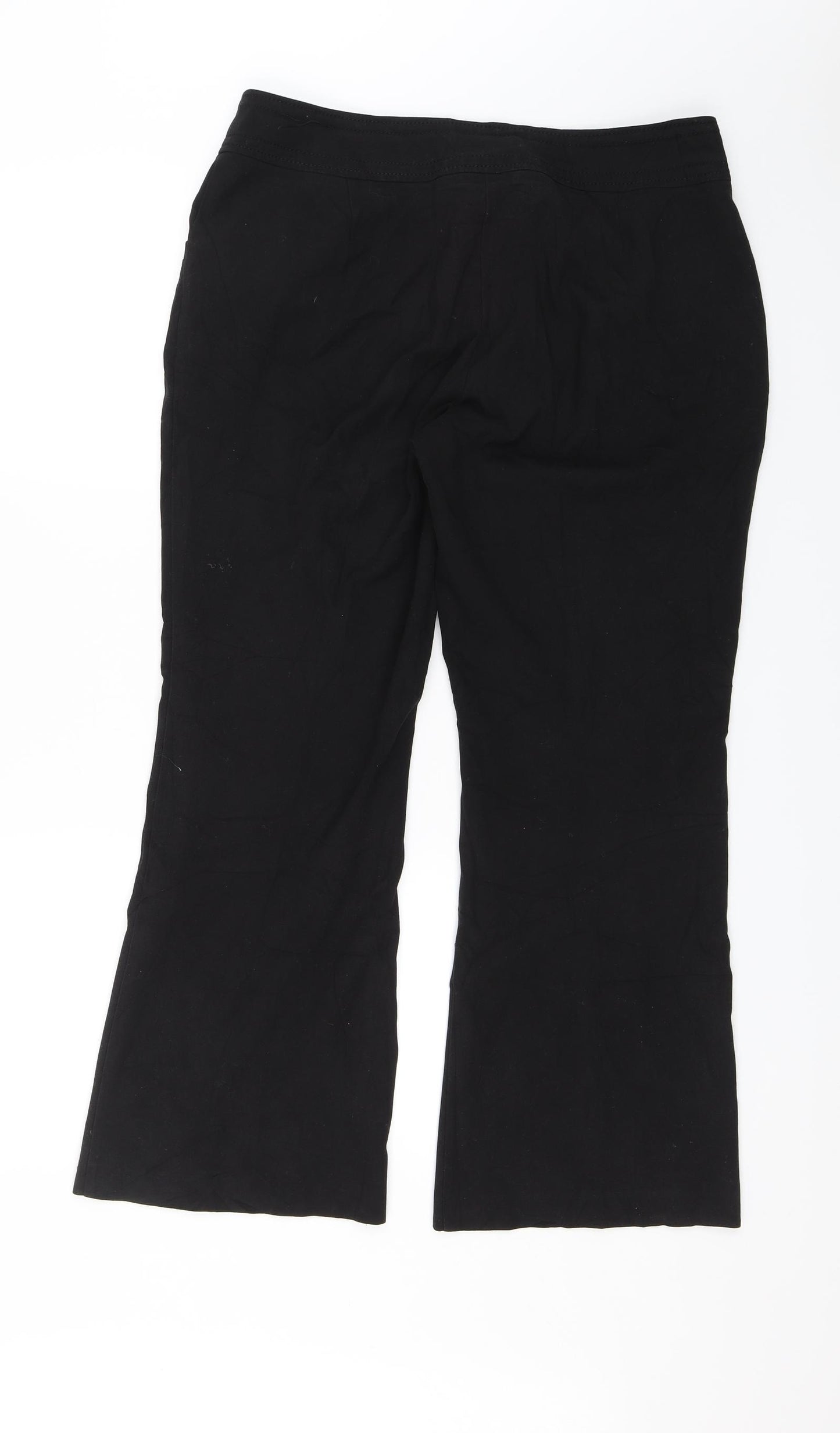 M&Co Womens Black   Dress Pants Trousers Size 14 L27 in