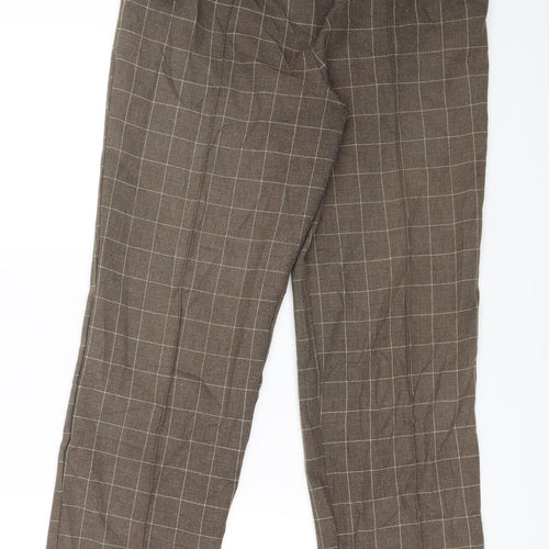 Marks and Spencer Womens Brown   Capri Trousers Size 12 L25 in