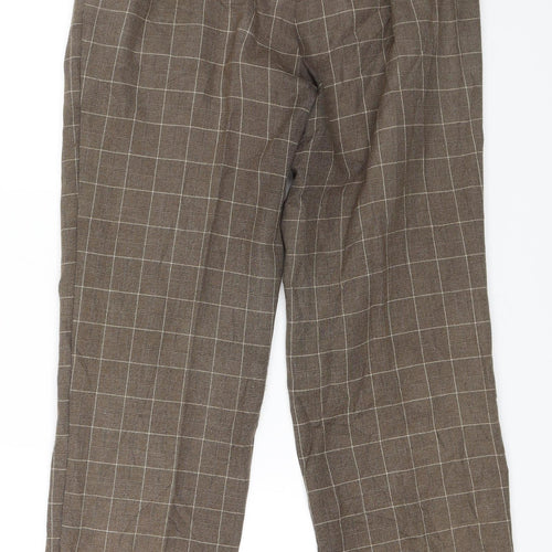Marks and Spencer Womens Brown   Capri Trousers Size 12 L25 in