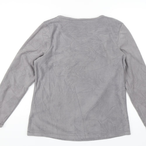 ESMARA Womens Grey Solid  Top Pyjama Top Size M  - Exactly where you need to be