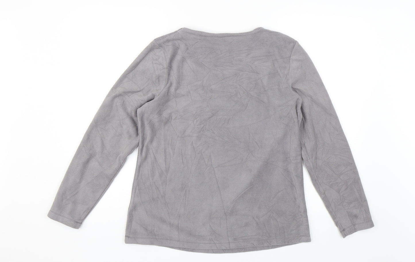 ESMARA Womens Grey Solid  Top Pyjama Top Size M  - Exactly where you need to be