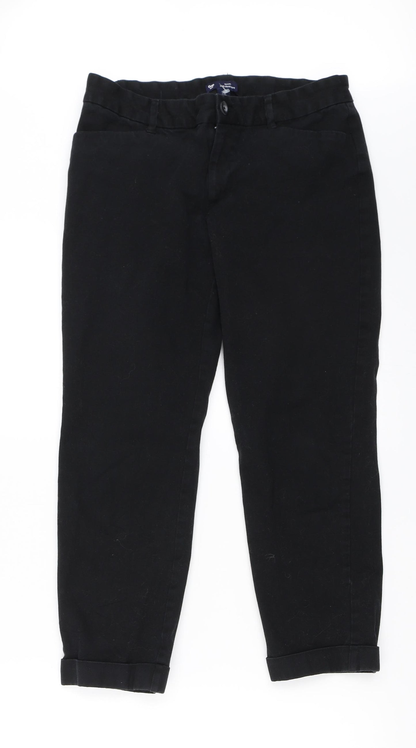 Gap Womens Black  Denim Cropped Jeans Size 12 L23 in