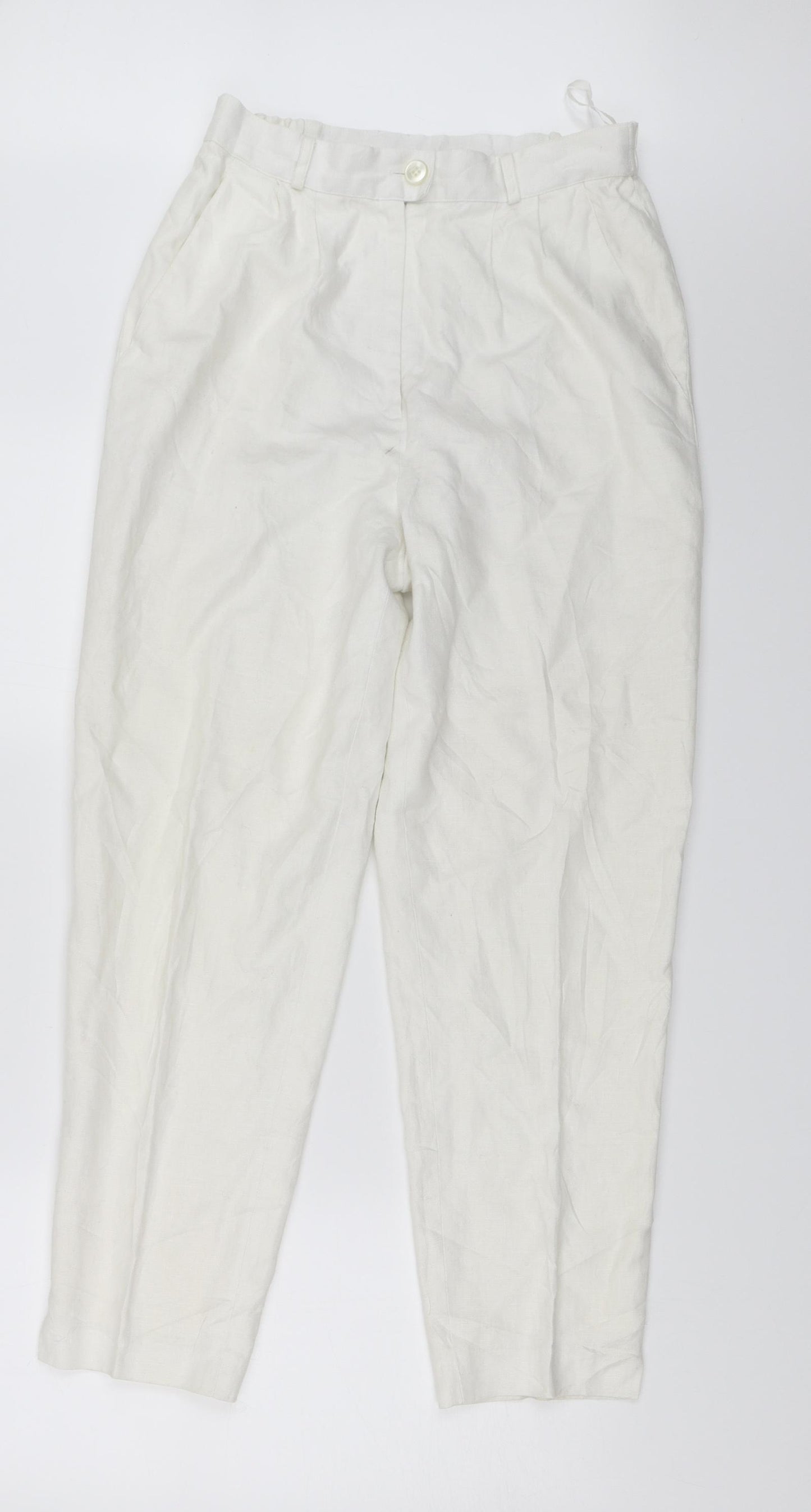 Barry Sherrard Womens White   Trousers  Size 12 L25 in