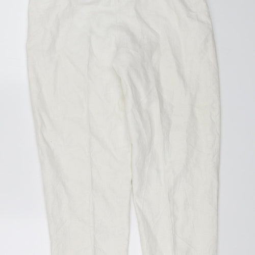 Barry Sherrard Womens White   Trousers  Size 12 L25 in