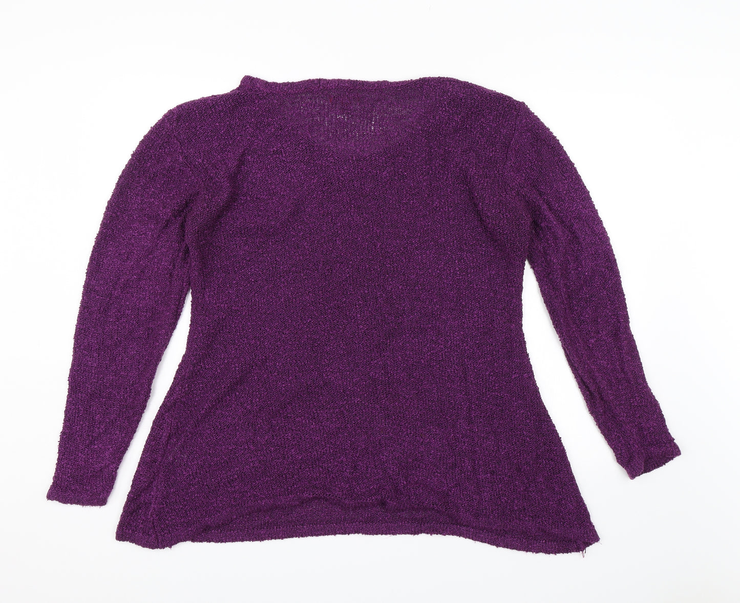 Joe Browns Womens Purple Floral  Pullover Jumper Size 18