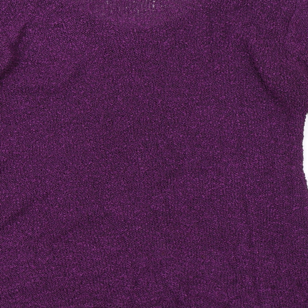 Joe Browns Womens Purple Floral  Pullover Jumper Size 18