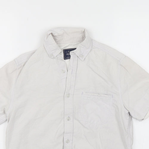 Topman Mens White    Button-Up Size XS