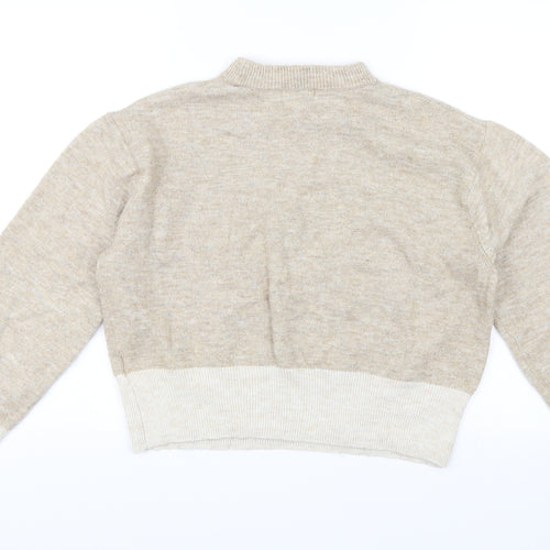 H&M Womens Brown   Pullover Jumper Size XS