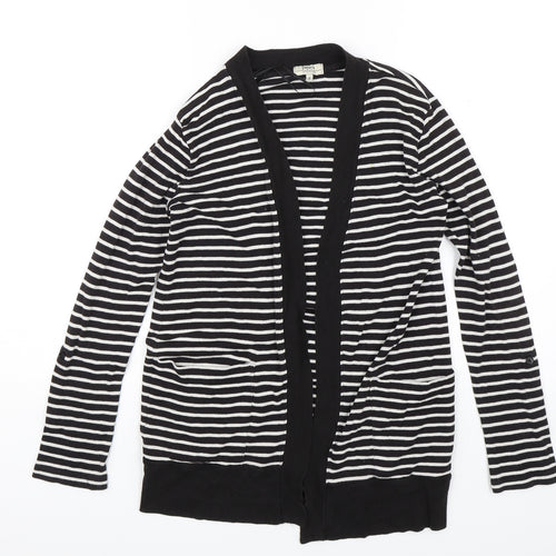 Papaya Womens Black Striped  Jacket  Size 8