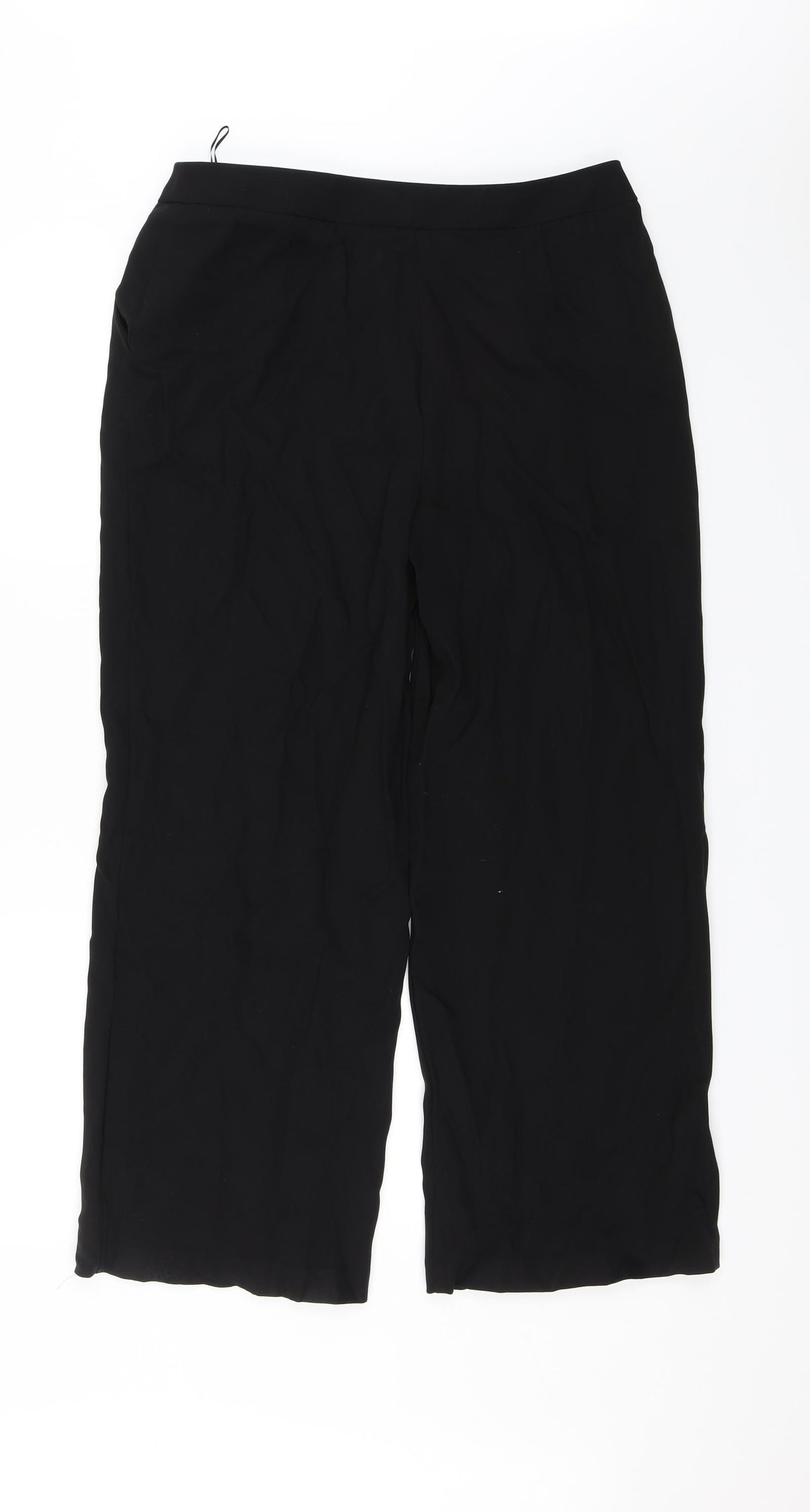 M&S Womens Black   Dress Pants Trousers Size 14 L25 in