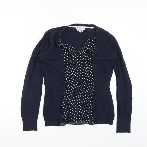 NEXT Womens Blue Polka Dot  Basic Blouse Size 10