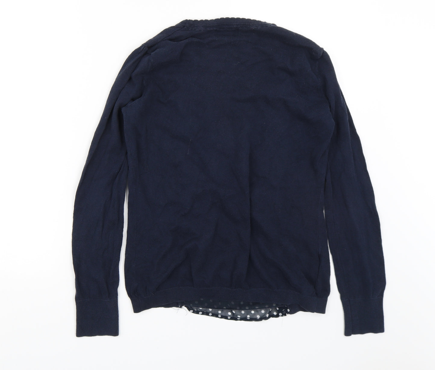 NEXT Womens Blue Polka Dot  Basic Blouse Size 10