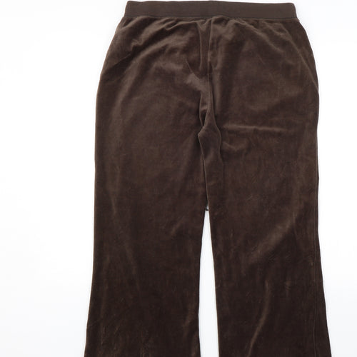 Denim & Co. Womens Brown   Sweatpants Trousers Size 18 L22 in
