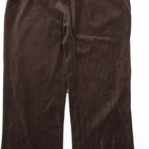 Denim & Co. Womens Brown   Sweatpants Trousers Size 18 L22 in