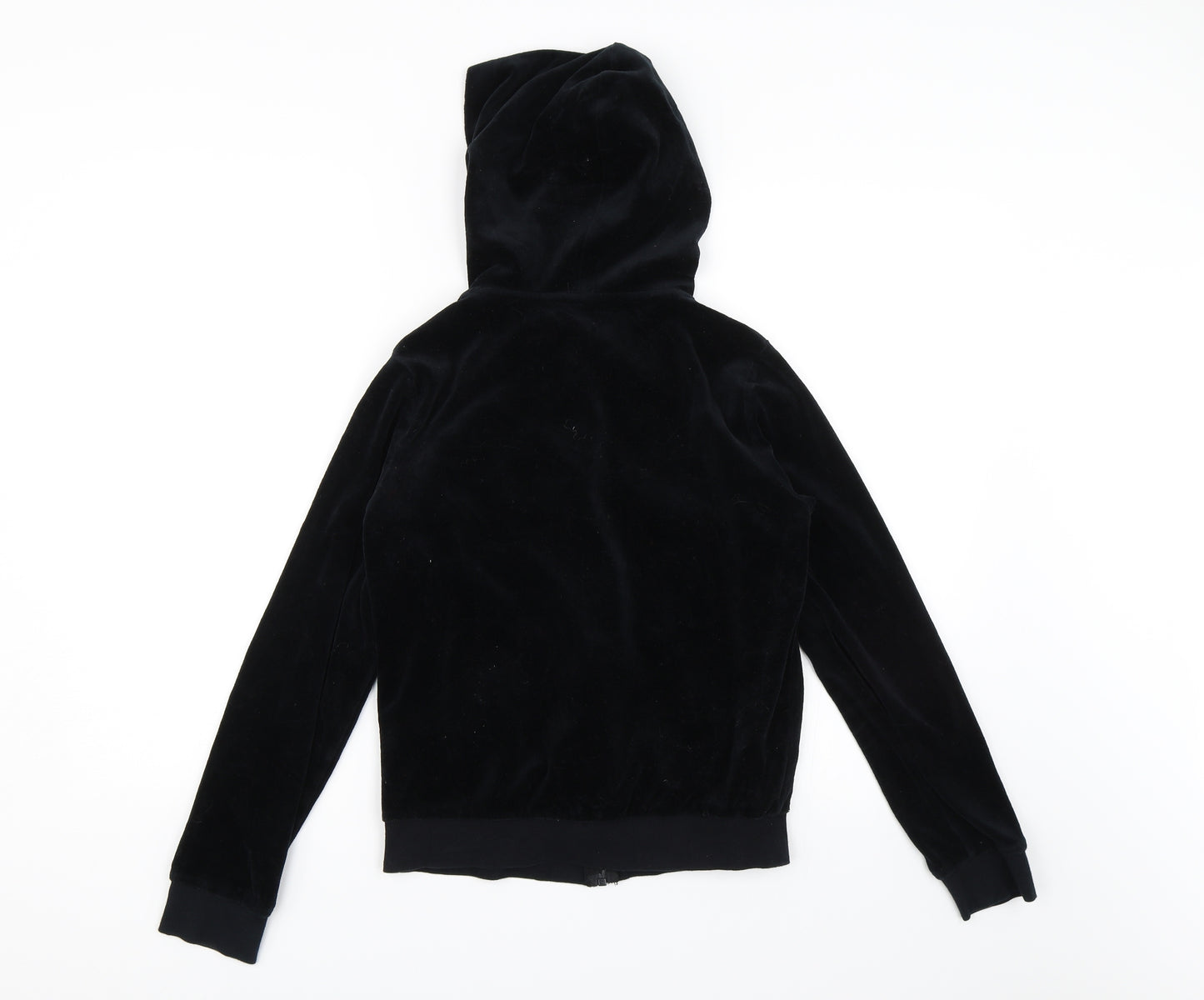 M&S Womens Black   Full Zip Hoodie Size 14