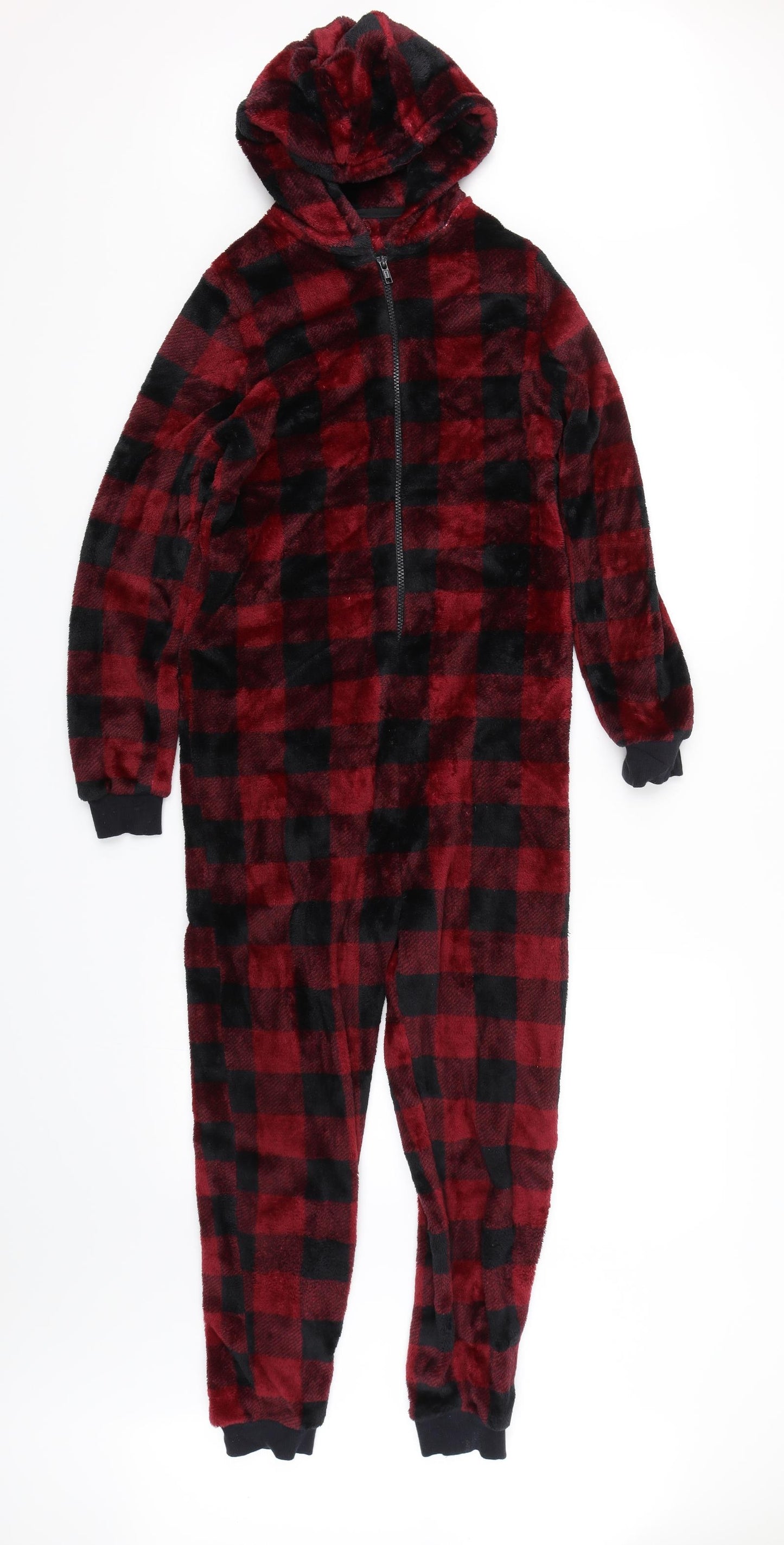 Matalan Boys Red Plaid   One Piece Size 12 Years
