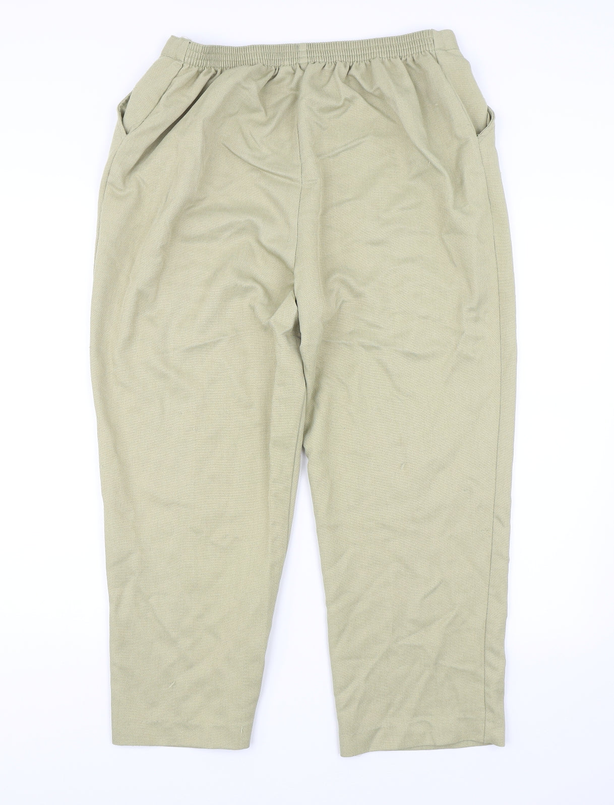 Preworn Womens Green   Capri Trousers Size 16 L22 in