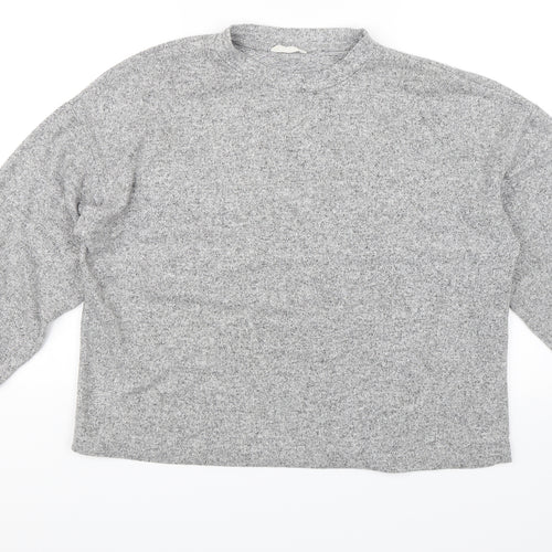 Stradivarius Womens Grey   Pullover Jumper Size S