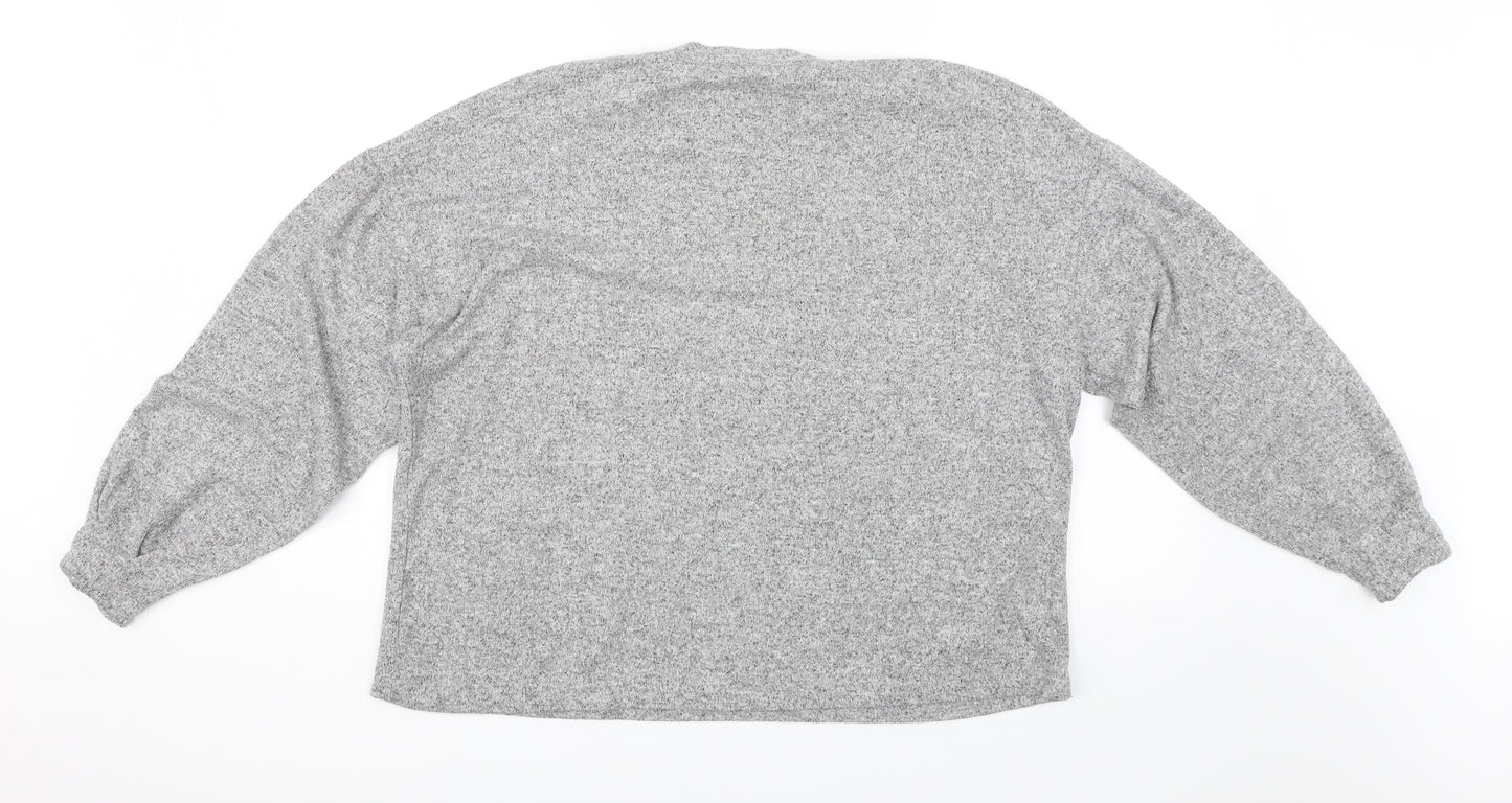 Stradivarius Womens Grey   Pullover Jumper Size S