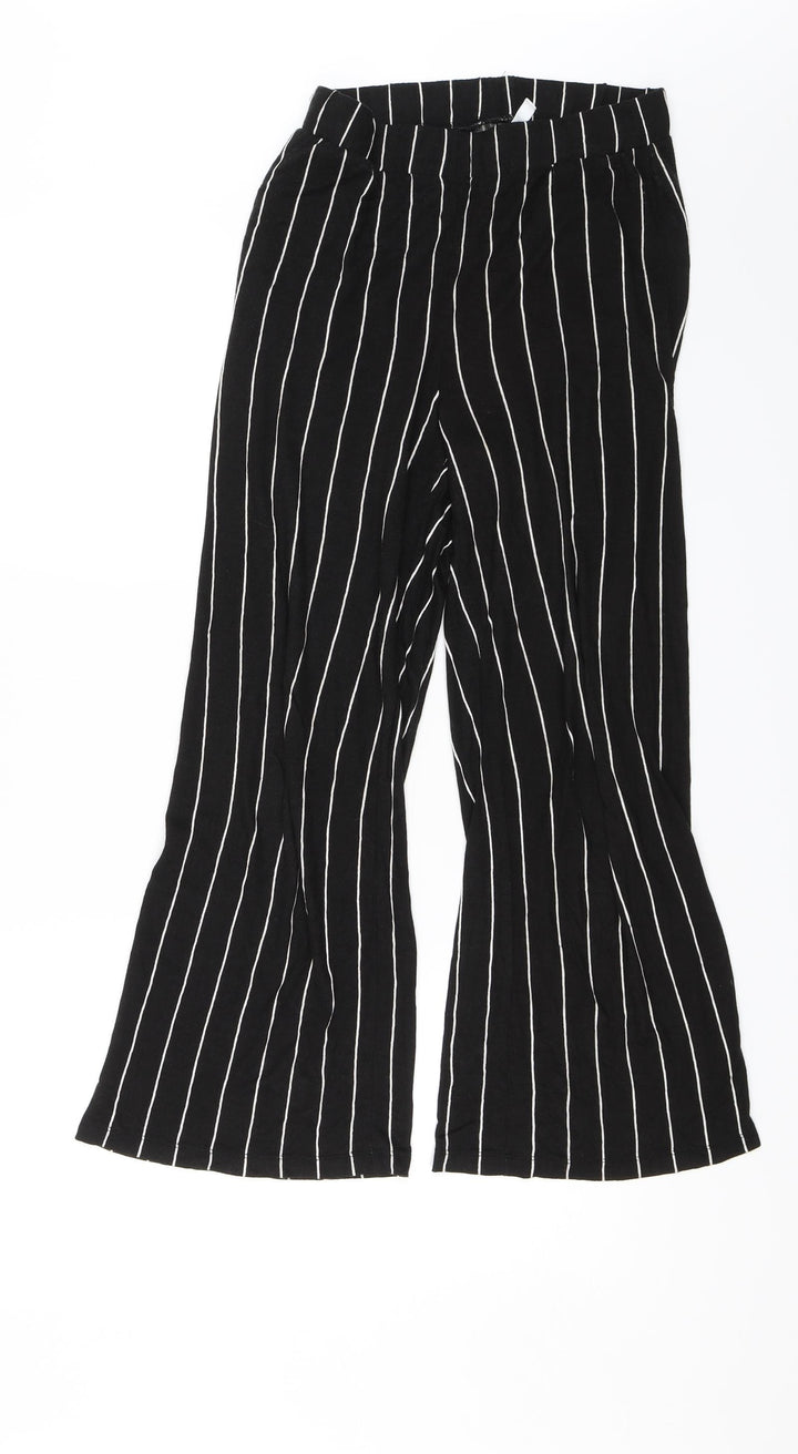 Divided Womens Black Striped  Trousers  Size S L23 in