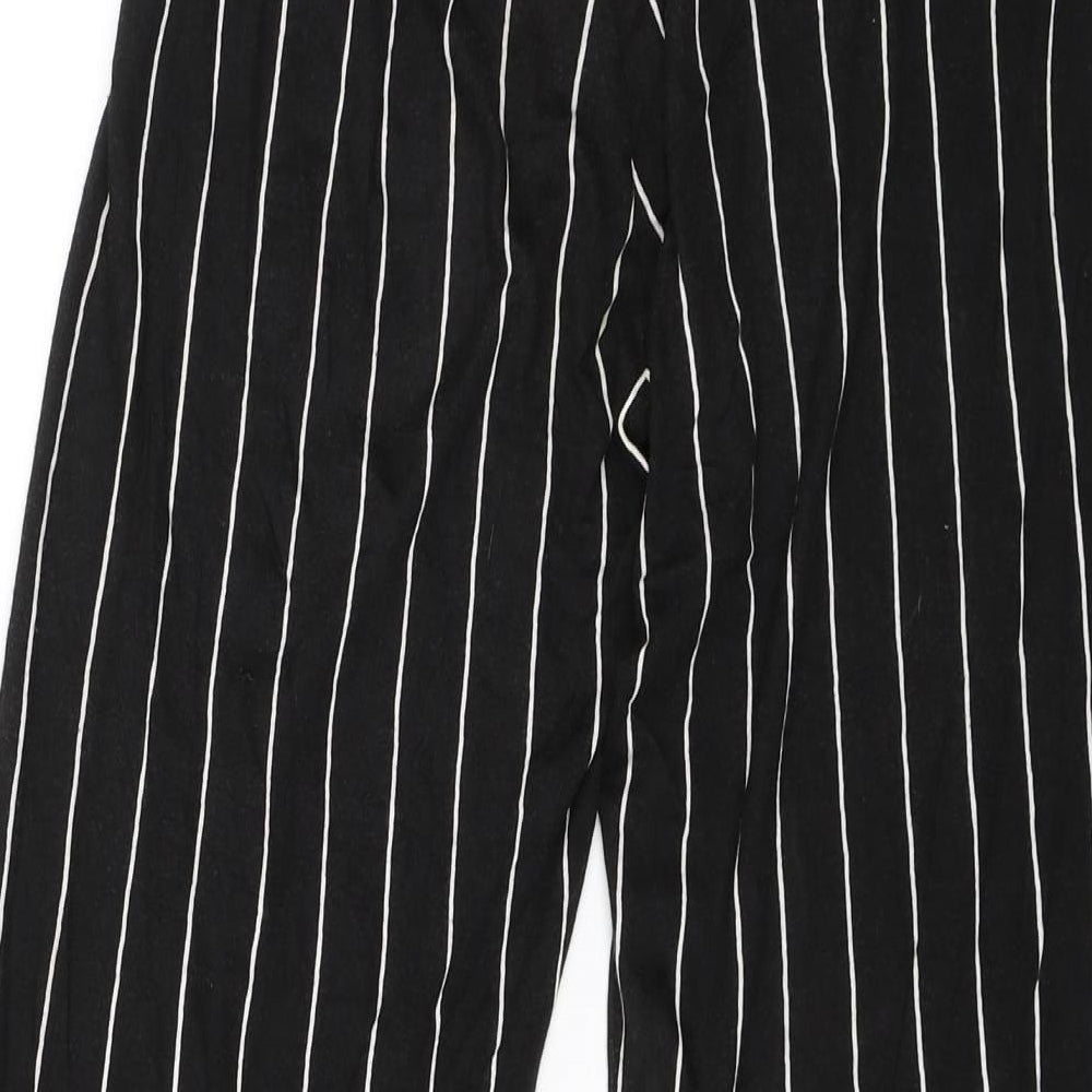 Divided Womens Black Striped  Trousers  Size S L23 in